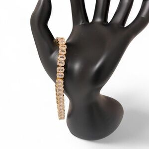 18K Yellow Gold Plated Tennis Bracelet - NWOT